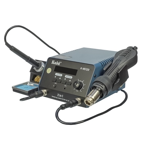 Паяльна станція прецизійна Kaisi K8512D, фен, паяльник T12, цифрова індикація фото 2 Паяльна станція прецизійна Kaisi K8512D, фен, паяльник T12, цифрова індикація фото 2