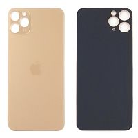 Задня кришка Apple iPhone 11 Pro (золотиста оригінал Китай з великим отвором)