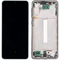 Дисплей Samsung Galaxy A33 5G A336B з тачскріном (OLED Small LCD із сріблястою рамкою)