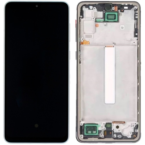 Дисплей Samsung Galaxy A33 5G A336B з тачскріном (OLED Small LCD із сріблястою рамкою)