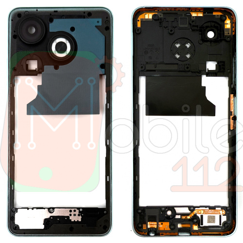 Рамка корпусу Infinix Smart 8 X6525 (зелена зі склом камери)