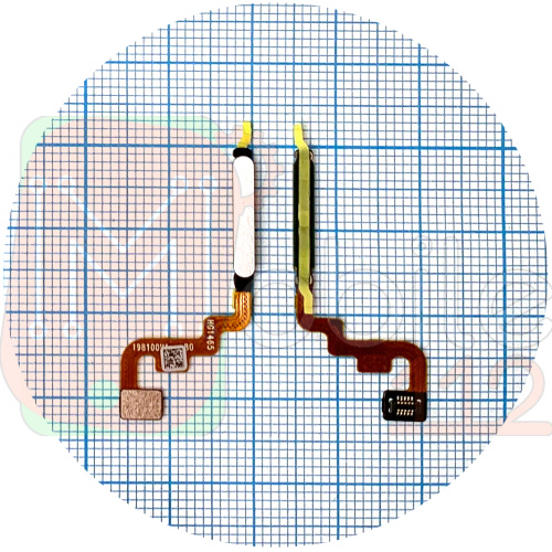 Шлейф Xiaomi Poco M4 Pro, Redmi Note 11, Note 11S со сканером отпечатка пальца (серебристый оригинал Китай)