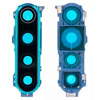 Скло камери Xiaomi Redmi Note 8, Redmi Note 8T (у синій рамці)