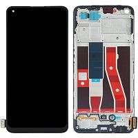 Дисплей Oppo Reno5 Lite, A94 + тачскрин с рамкой (OLED)