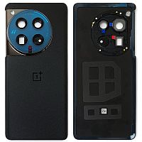 Задняя крышка OnePlus 12 (черная Original New со стеклом камеры)