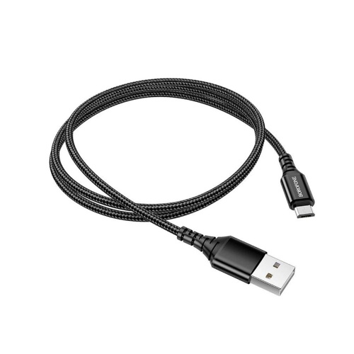Кабель зарядки Borofone BX54 USB A - Type-C 3.0A 1m Чорний фото 3