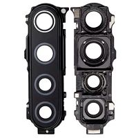 Стекло камеры Xiaomi Redmi Note 8, Redmi Note 8T (в черной рамке)