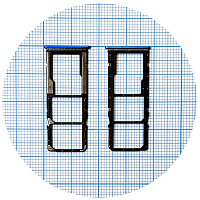 Тримач SIM карти Xiaomi Redmi 10C (синій на 2 SIM + MicroSD)