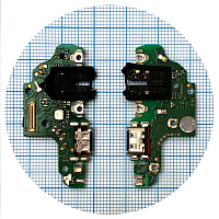 Шлейф Huawei P40 Lite JNY-LX1 з роз'ємами зарядки та навушників - нижня плата (оригінал 100%)