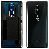 Задняя крышка OnePlus 8 (черная Original New со стеклом камеры)