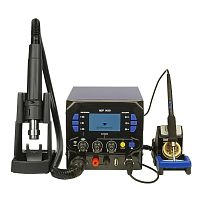 Паяльная станция прецизионная WEP 983D (фен 100C-500C, паяльник стандарта JBC 245 90C-450C, блок питания 20V 3.5A, USB A 5V 2A)