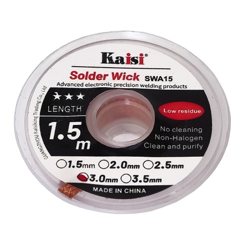 Очищувач припою Kaisi 3015 (3mm x 1.5m) Очищувач припою Kaisi 3015 (3mm x 1.5m)