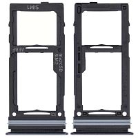 Держатель Sim карты Samsung Galaxy A52 A525F, A526B, A528B, A725F, A726B (черный 2 SIM (1 SIM + Micro SD))