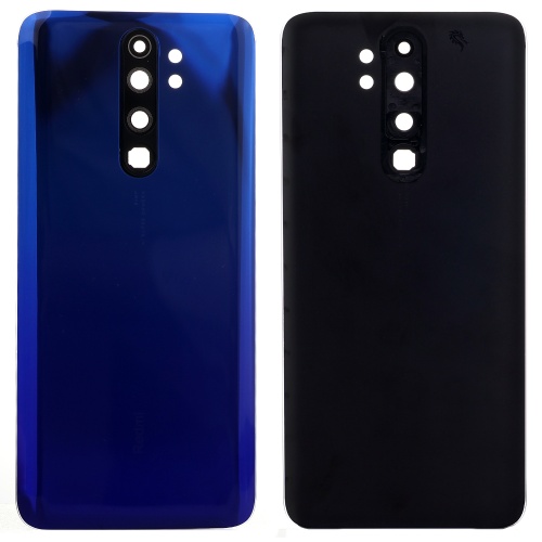 Задня кришка Xiaomi Redmi Note 8 Pro M1906G7I (синя зі склом камери)