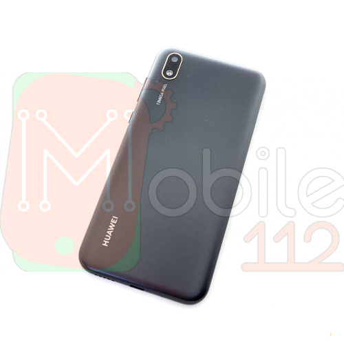 Задня кришка Huawei Y5 2019 AMN-LX9 (чорна, Midnight Black оригінал Китай зі склом камери)