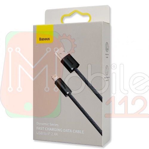 Кабель зарядки Baseus Dynamic Series Fast Charging Data Cable USB to Lightning 2.4A 1м CALD000416