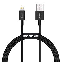 Кабель зарядки Baseus Superior Series USB A - Lightning 2.4A 2м Чорний (CALYS-C01)