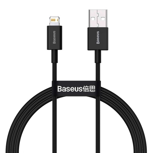 Кабель зарядки Baseus Superior Series USB A - Lightning 2.4A 2м Чорний (CALYS-C01) Кабель зарядки Baseus Superior Series USB A - Lightning 2.4A 2м Чорний (CALYS-C01)