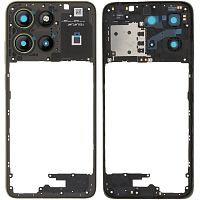 Рамка корпусу Motorola Moto G15 Power XT2521-5, Moto G15 XT2521-3 (зелена зі склом камери)