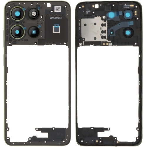 Рамка корпусу Motorola Moto G15 Power XT2521-5, Moto G15 XT2521-3 (зелена зі склом камери) Рамка корпусу Motorola Moto G15 Power XT2521-5, Moto G15 XT2521-3 (зелена зі склом камери)