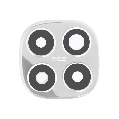 Скло камери Xiaomi Poco X7 (зі сріблястою рамкою)