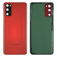 Задня кришка Samsung Galaxy S20 G980F (червона оригінал 100% зі склом камери)