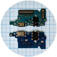 Шлейф Samsung Galaxy M51 M515F з роз'ємами зарядки, навушників та мікрофоном - плата зарядки (оригінал Китай)