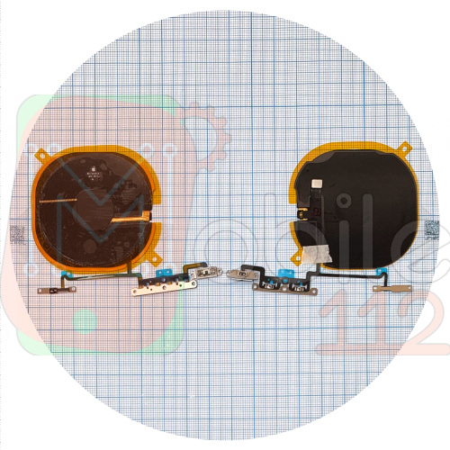 Шлейф Apple iPhone X с кнопками громкости и переключателя виброрежима, NFC и беспроводной зарядки (оригинал Китай)