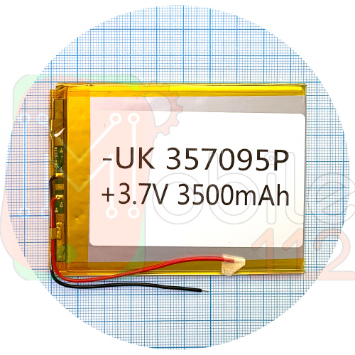 Акумулятор універсальний 357095P 95 х 71 х 3 мм, 3500 mAh 3.7 V