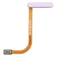 Шлейф Samsung Galaxy A26 A266E с кнопкой включения и сканером отпечатка пальца (розовый оригинал Китай)