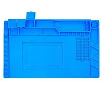 Мат силіконовий, термостійкий Aida S-160, для ремонту портативної техніки та розкладки запчастин (450x295мм)