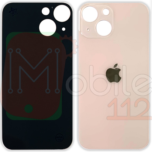 Задня кришка Apple iPhone 13 Mini (рожева оригінал Китай з великим отвором)