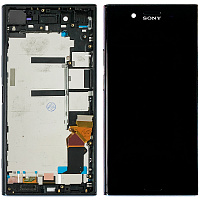 Дисплей Sony Xperia XZ Premium G8142 G8141 SO-04J з тачскріном (чорний (темно-синій) оригінал Китай з рамкою)