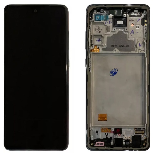 Дисплей Samsung Galaxy A72 A725F з тачскріном (OLED із сріблястою рамкою)