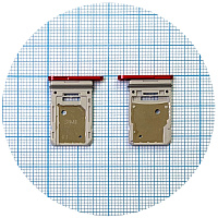 Тримач SIM карти Samsung Galaxy S20 FE G780F, S20 FE 5G G781B (червоний на 2 SIM)