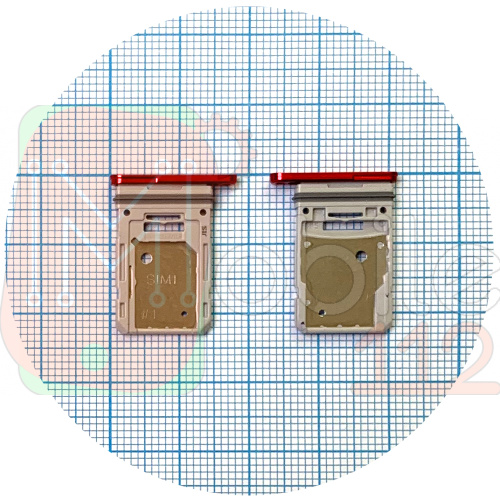 Тримач SIM карти Samsung Galaxy S20 FE G780F, S20 FE 5G G781B (червоний на 2 SIM)