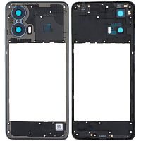 Рамка корпусу Motorola Moto G24 Power (синя зі склом камери)