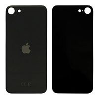 Задняя крышка Apple iPhone SE 2020 (черная оригинал Китай с большим отверстием)