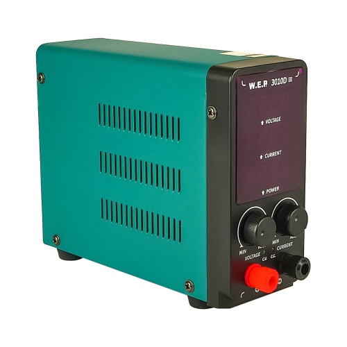 Блок живлення лабораторний WEP 3010D-III, 30V, 10A, імпульсний, з цифровою індикацією (V/A/W) фото 3 Блок живлення лабораторний WEP 3010D-III, 30V, 10A, імпульсний, з цифровою індикацією (V/A/W) фото 3