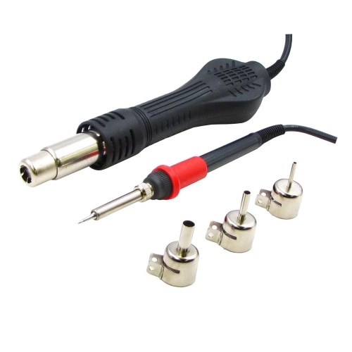 Паяльна станція Aida 858D++ безкомпресорна, фен, паяльник з нагрівальним елементом Hakko фото 5