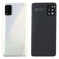 Задняя крышка Samsung Galaxy A51 2019 A515F (белая оригинал Китай со стеклом камеры)