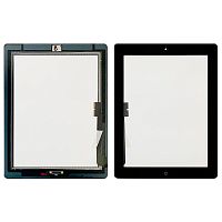 Тачскрин Apple iPad 3, iPad 4 (для iPad 3 черный OCA Pro с кнопкой Home)