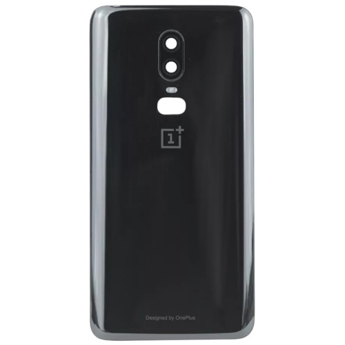 Задня кришка OnePlus 6 A6003 (чорна зі склом камери)
