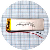 Акумулятор універсальний 452780Р 83 х 28 х 4 мм 1100 mAh 3.7V