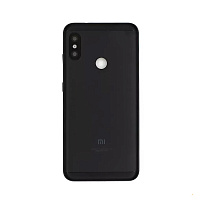 Задня кришка Xiaomi Mi A2 Lite, Redmi 6 Pro M1805D1SG (чорна зі склом камери)