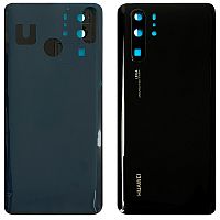 Задня кришка Huawei P30 Pro VOG-L29 (чорна оригінал Китай зі склом камери)