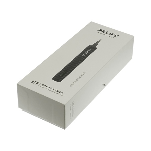 Аккумуляторная отвёртка Relife E1 Carbon c LED подсветкой и регулировкой крутящего момента (12 бит, USB-Type-C) фото 4