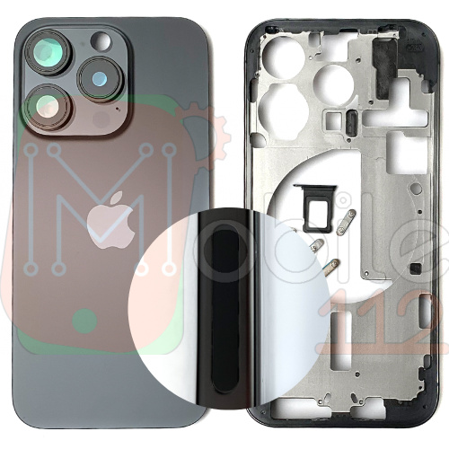 Корпус Apple iPhone 15 Pro у зборі (чорний, Black Titanium US без SIM)