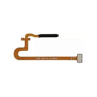 Шлейф Oppo A57s, A77 4G CPH2385 со сканером отпечатка пальца (черный оригинал Китай)