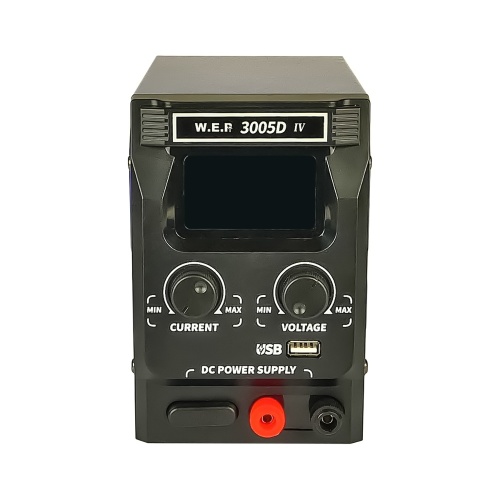 Блок живлення лабораторний WEP 3005D-IV, 30V, 5A, імпульсний, з цифровою індикацією (V/A/W), USB fast charge Блок живлення лабораторний WEP 3005D-IV, 30V, 5A, імпульсний, з цифровою індикацією (V/A/W), USB fast charge